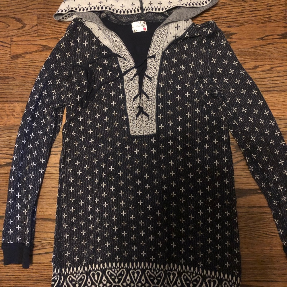 Free people hooded tunic xs